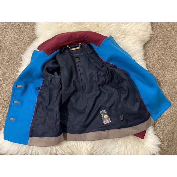 Marc by Marc Jacobs Nicoletta Color Block Pea Coat - Picture 7 of 10
